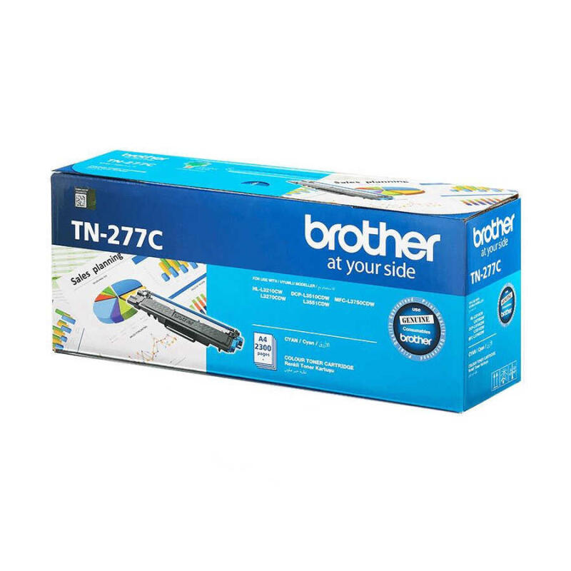 Brother Tn-277 Mavi Orijinal Toner Yüksek Kapasiteli