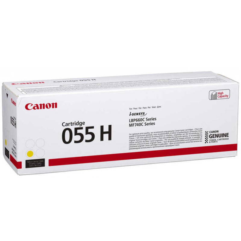 Canon Crg-055H-3017C002 Sarı Orijinal Toner Yüksek Kapasiteli