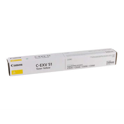 Canon C-Exv-51-0484C002 Sarı Orijinal Fotokopi Toneri