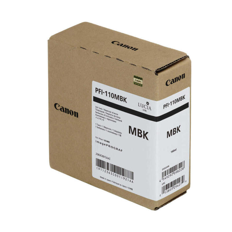 Canon Pfı-110Mbk-2363C001 Mat Siyah Orijinal Kartuş