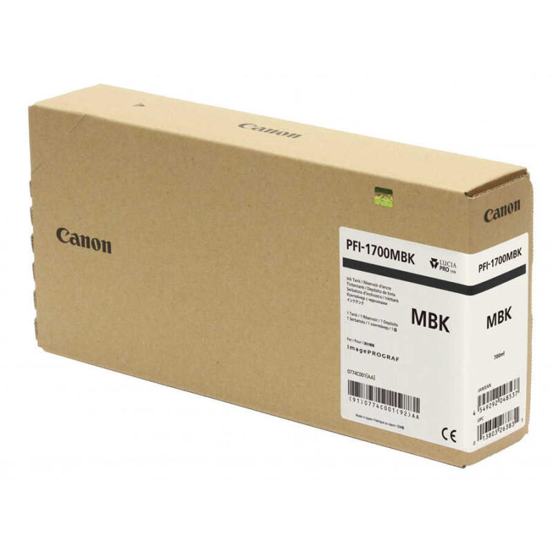 Canon Pfı-1700Mbk-0774C001 Mat Siyah Orijinal Kartuş