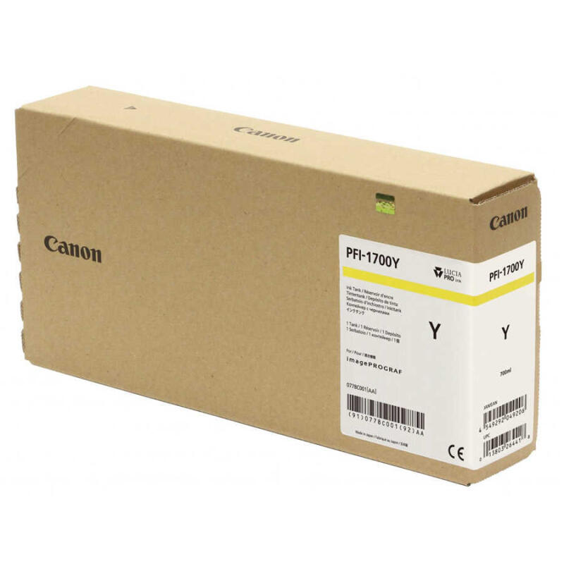 Canon Pfı-1700Y-0778C001 Sarı Orijinal Kartuş