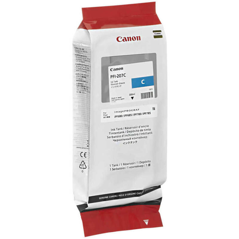 Canon Pfı-207C-8790B001 Mavi Orijinal Kartuş
