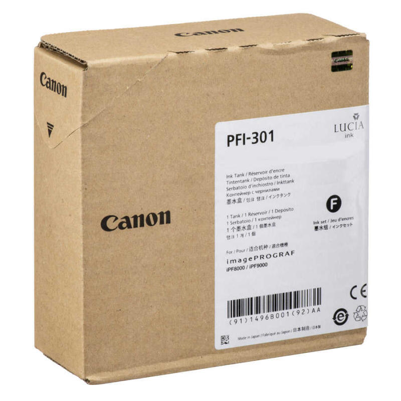 Canon Pfı-301Mbk-1485B001 Mat Siyah Orijinal Kartuş