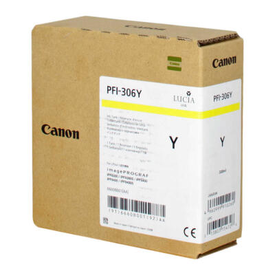 Canon Pfı-306Y-6660B001 Sarı Orijinal Kartuş