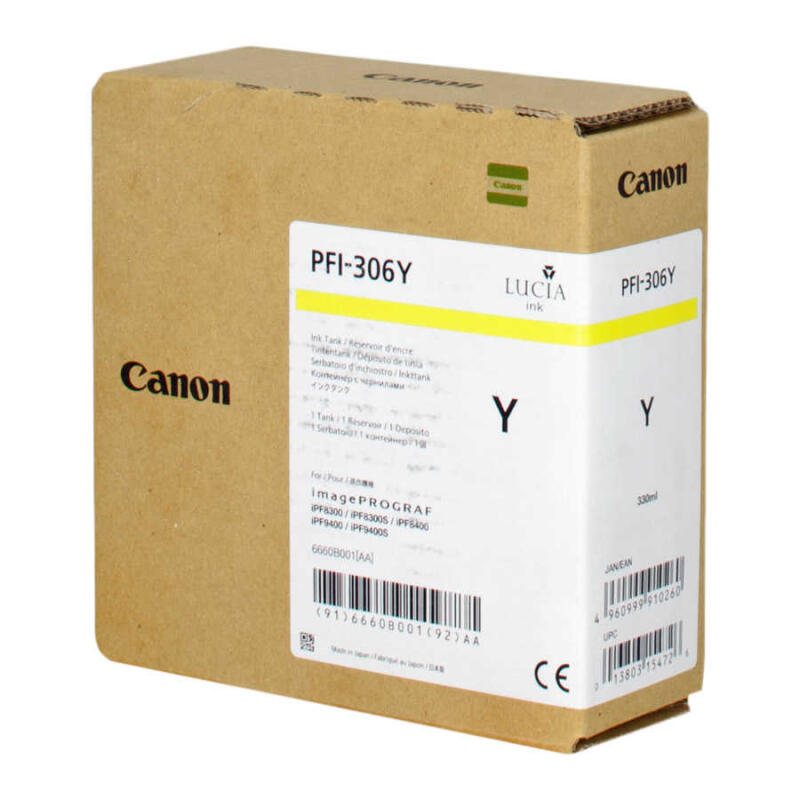 Canon Pfı-306Y-6660B001 Sarı Orijinal Kartuş