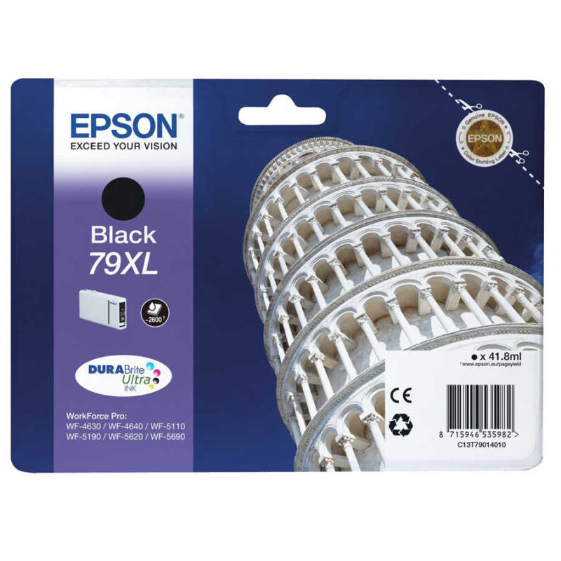 Epson 79Xl-T7901-C13T79014010 Siyah Orijinal Kartuş Yüksek Kapasiteli