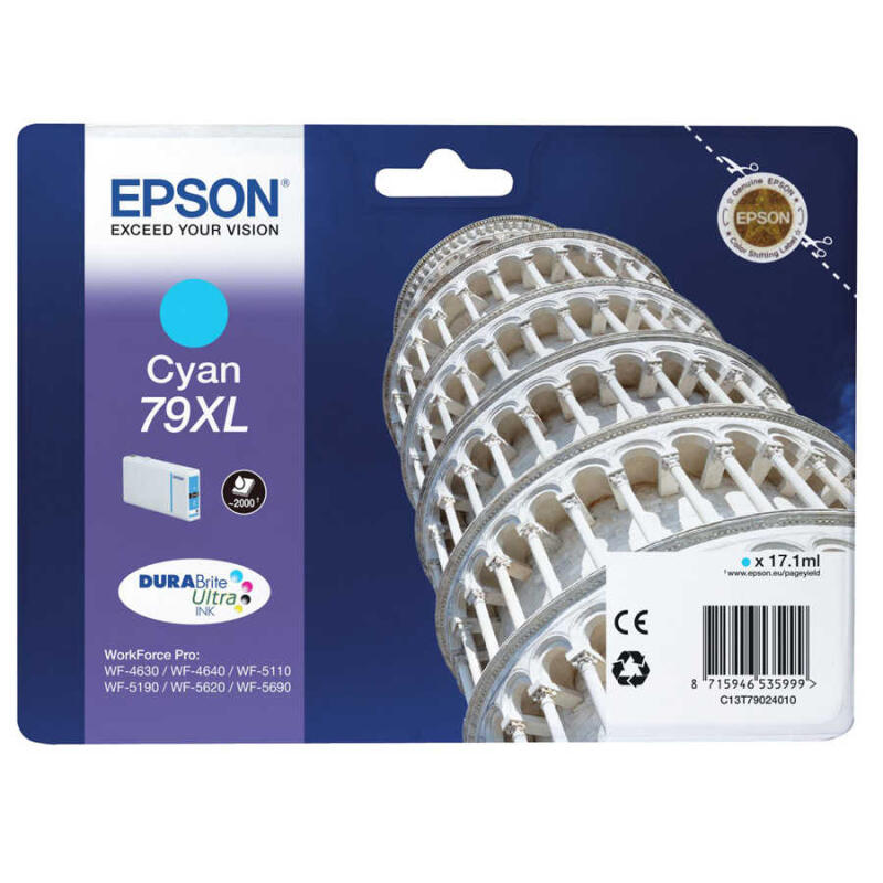 Epson 79Xl-T7902-C13T79024010 Mavi Orijinal Kartuş Yüksek Kapasiteli
