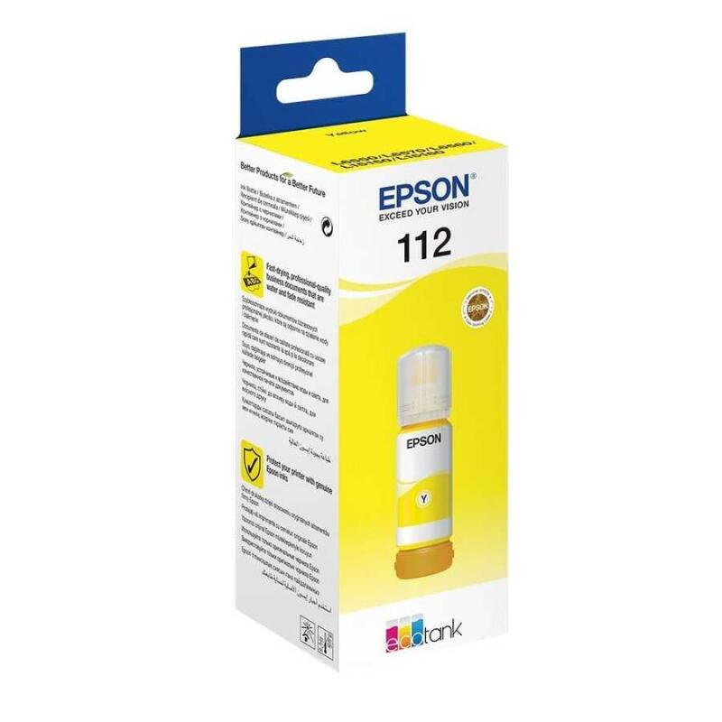 Epson T112-C13T06C44A Sarı Orijinal Mürekkep L6570