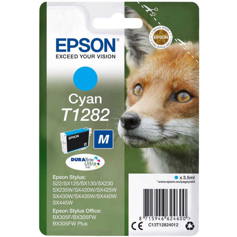 Epson T1282-C13T12824020 Mavi Orijinal Kartuş