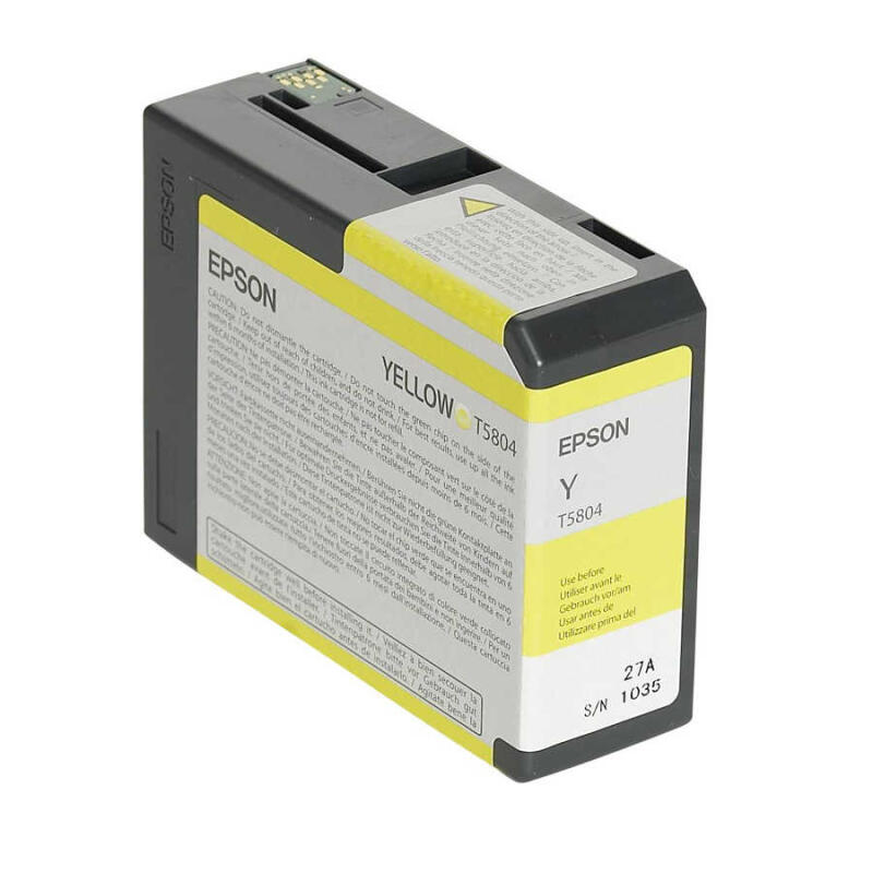 Epson T5804-C13T580400 Sarı Orjinal Kartuş