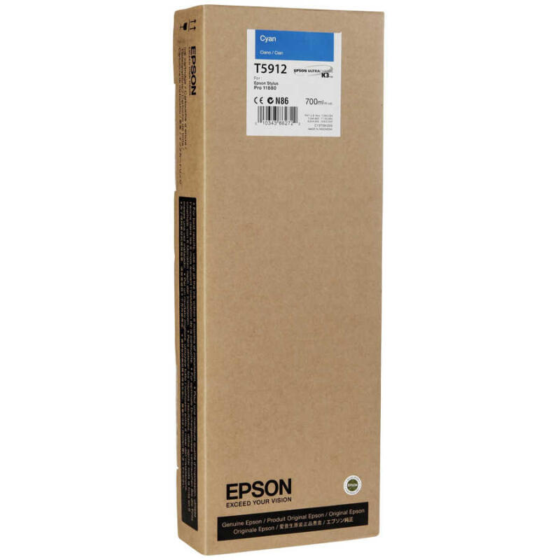 Epson T5912-C13T591200 Mavi Orijinal Kartuş