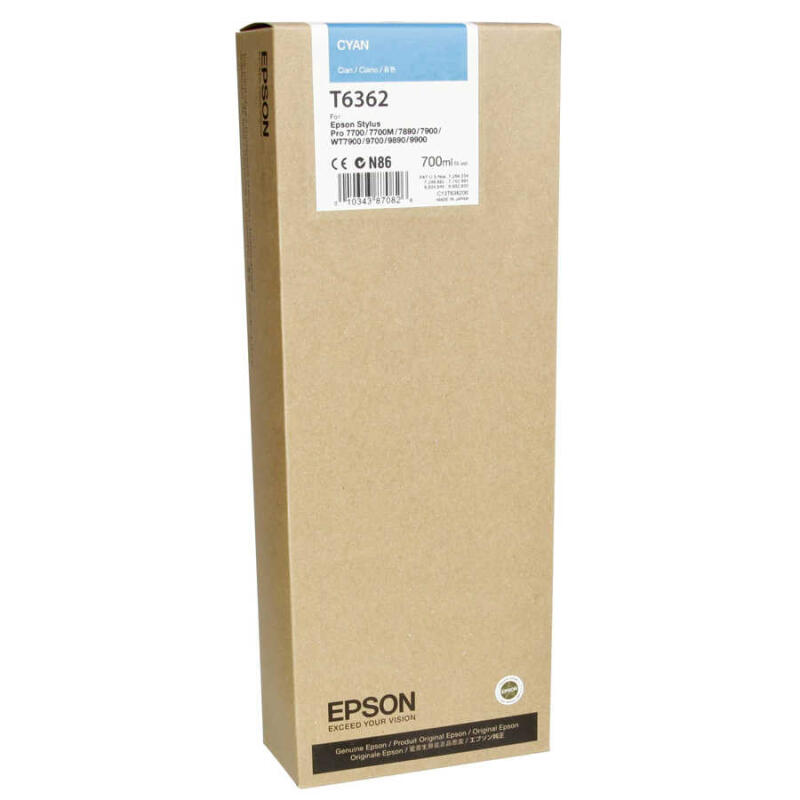 Epson T6362-C13T636200 Mavi Orijinal Kartuş