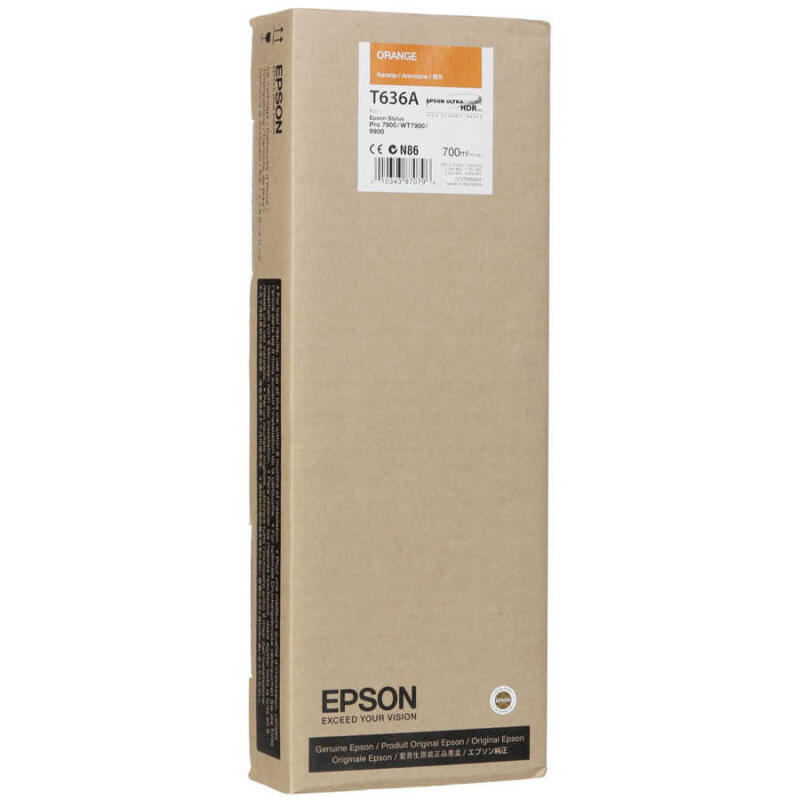 Epson T636A-C13T636A00 Turuncu Orijinal Kartuş
