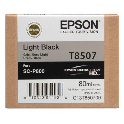 Epson T8507-C13T850700 Açık Siyah Orijinal Kartuş