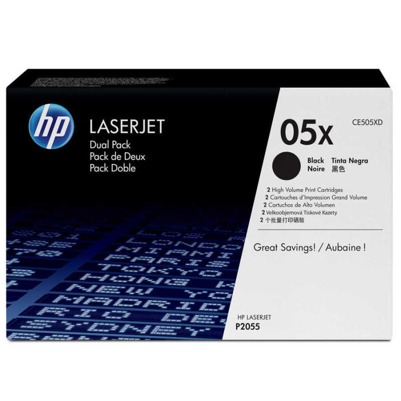 Hp 05X-Ce505Xd Orijinal Toner Yüksek Kapasiteli İkili Paket
