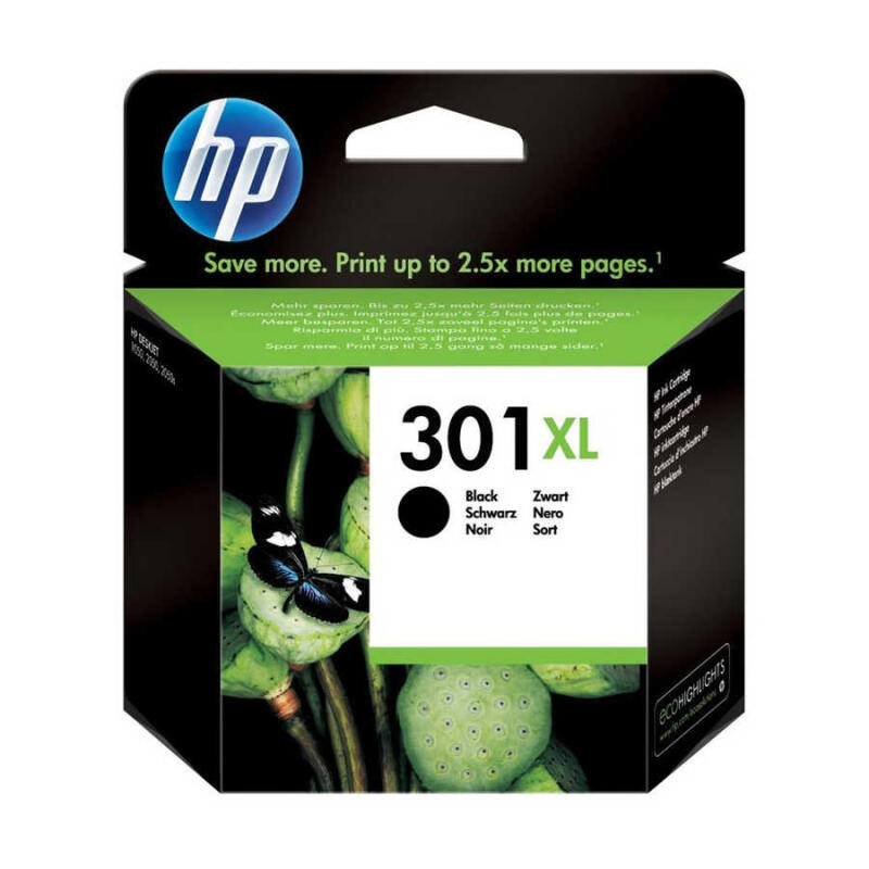 Hp 301Xl-Ch563E Siyah Orijinal Kartuş Yüksek Kapasiteli