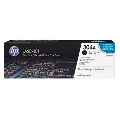 Hp 304A-Cc530Ad Siyah Orijinal Toner İkili Paket