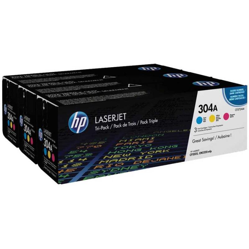 Hp 304A-Cf372Am Orijinal Renkli Toner Ekonomik Paket