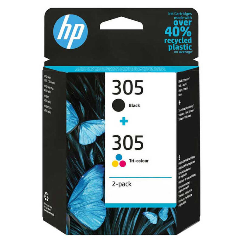 Hp 305-6Zd17Ae Siyah Ve Renkli Orijinal Mürekkep Kartuş Seti