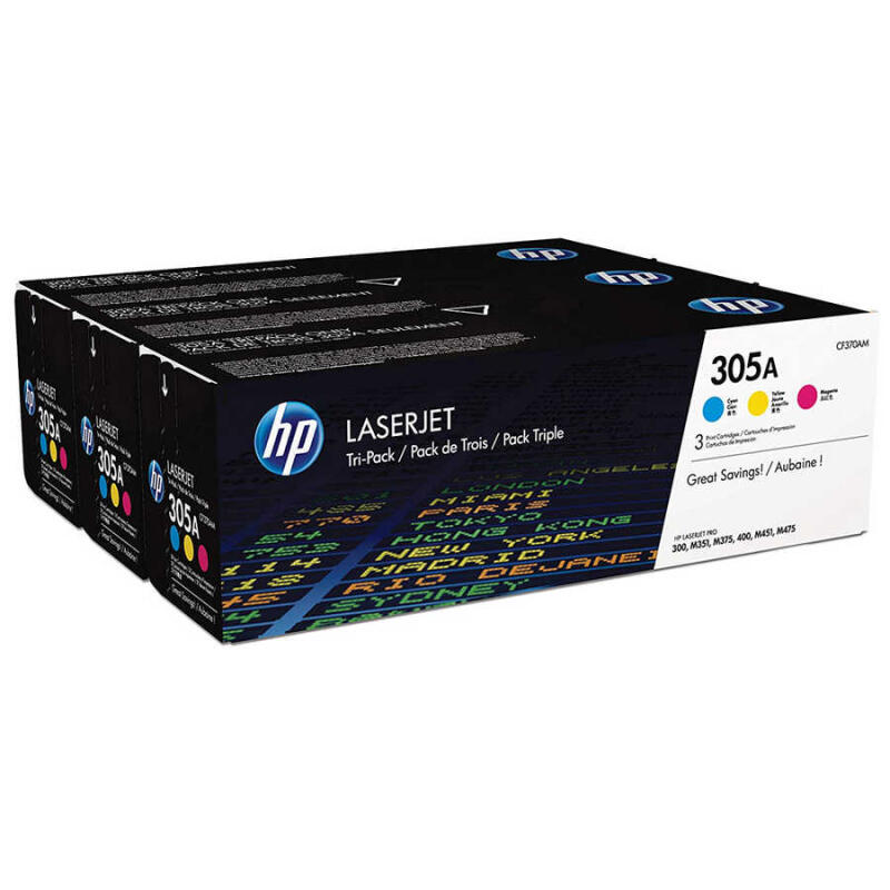 Hp 305A-Cf370Am Orijinal Renkli Toner Ekonomik Paket
