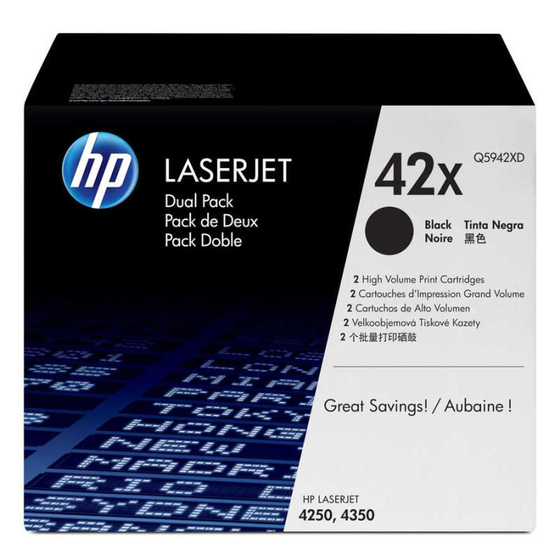 Hp 42X-Q5942Xd Orijinal Toner Yüksek Kapasiteli İkili Paket