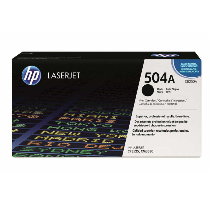 Hp 504A-Ce250A Siyah Orijinal Toner
