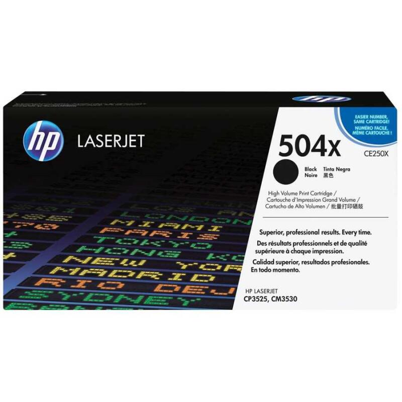 Hp 504X-Ce250X Siyah Orijinal Toner Yüksek Kapasiteli