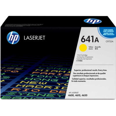 Hp 641A-C9722A Sarı Orijinal Toner
