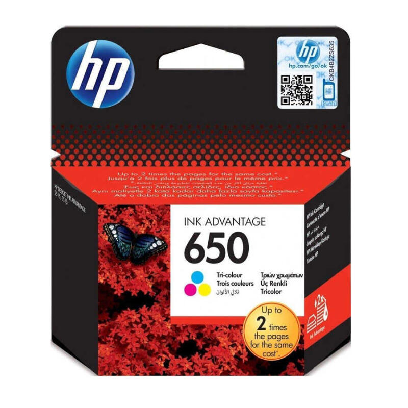 Hp 650-Cz102Ae Renkli Orijinal Kartuş