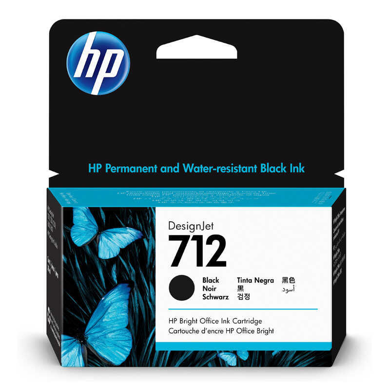 Hp 712-3Ed70A Siyah Orijinal Kartuş