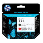 Hp 771-Ce017A Orijinal Mat Siyah & Kromatik Kırmızı Baskı Kafası