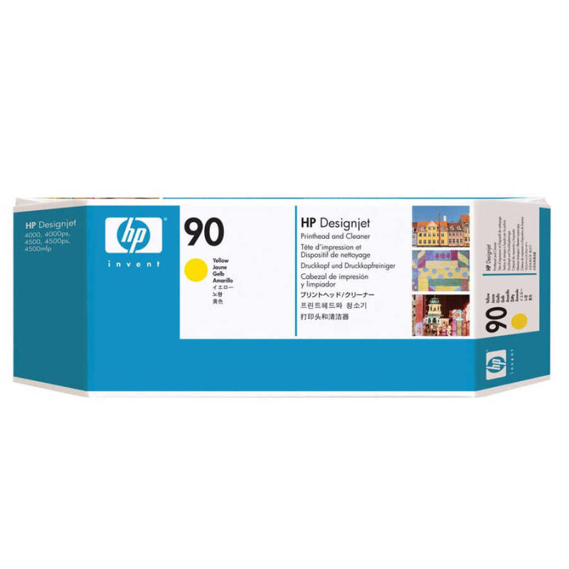 Hp 90-C5057A Orijinal Sarı Baskı Kafası Ve Kafa Temizleyici