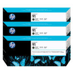 Hp 91-C9480A Mat Siyah Orijinal Kartuş 3Lü Paket