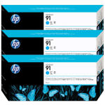 Hp 91-C9483A Mavi Orijinal Kartuş 3Lü Paket