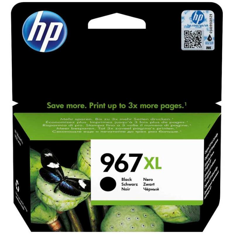 Hp 967Xl-3Ja31Ae Siyah Orijinal Kartuş Extra Yüksek Kapasiteli