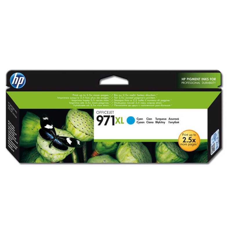 Hp 971Xl-Cn626Ae Mavi Orijinal Kartuş Yüksek Kapasiteli