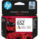 Hp 652 - F6V24Ae Renkli Orijinal Kartuş