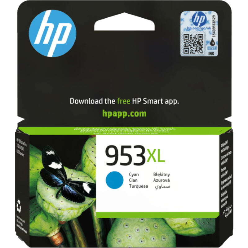 Hp 953Xl-F6U16Ae Mavi Orijinal Kartuş Yüksek Kapasiteli