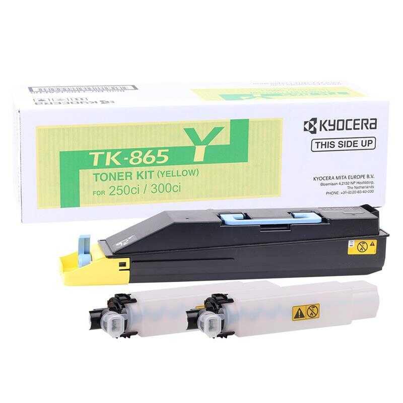 Kyocera Tk-865-1T02Jzaeu0 Sarı Orijinal Fotokopi Toneri
