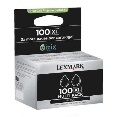 Lexmark 100Xl-14N0848 Siyah Orjinal Kartuş Yüksek Kapasiteli 2Li