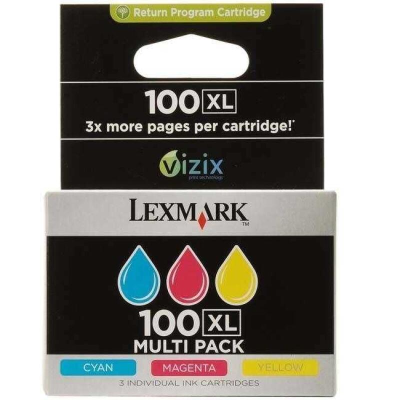 Lexmark 100Xl-14N0850E Renkli Orjinal Kartuş Avantaj Paketi