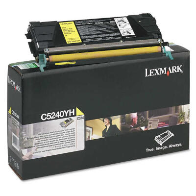 Lexmark C524-C5240Yh Sarı Orijinal Toner Yüksek Kapasiteli