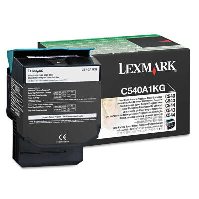 Lexmark C540-C540A1Kg Siyah Orijinal Toner