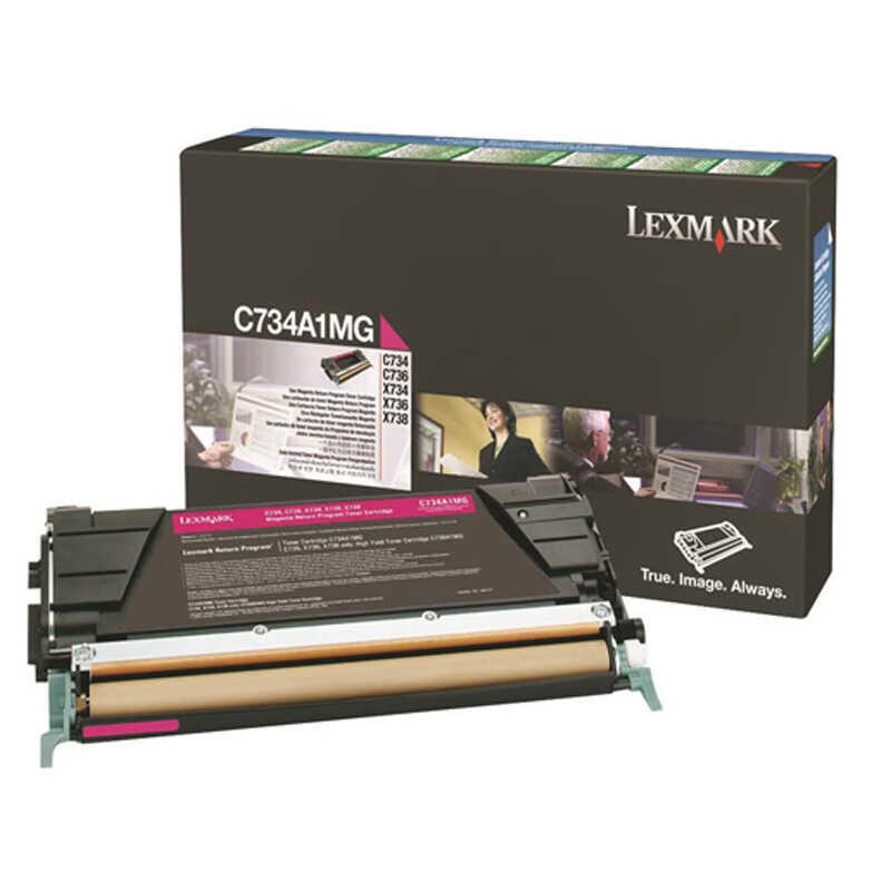 Lexmark C734-C734A1Mg Kırmızı Orijinal Toner