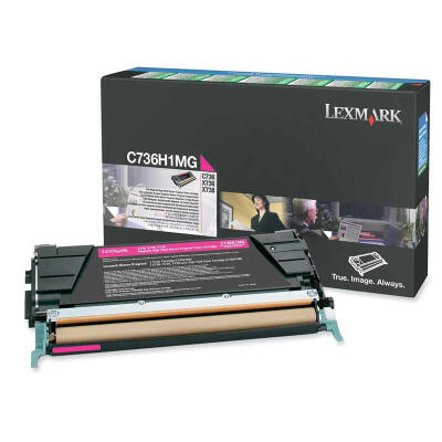 Lexmark C736-C736H1Mg Kırmızı Orijinal Toner Yüksek Kapasiteli