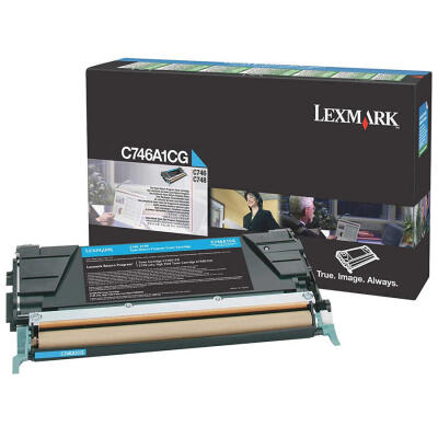 Lexmark C746-C746A1Cg Mavi Orijinal Toner