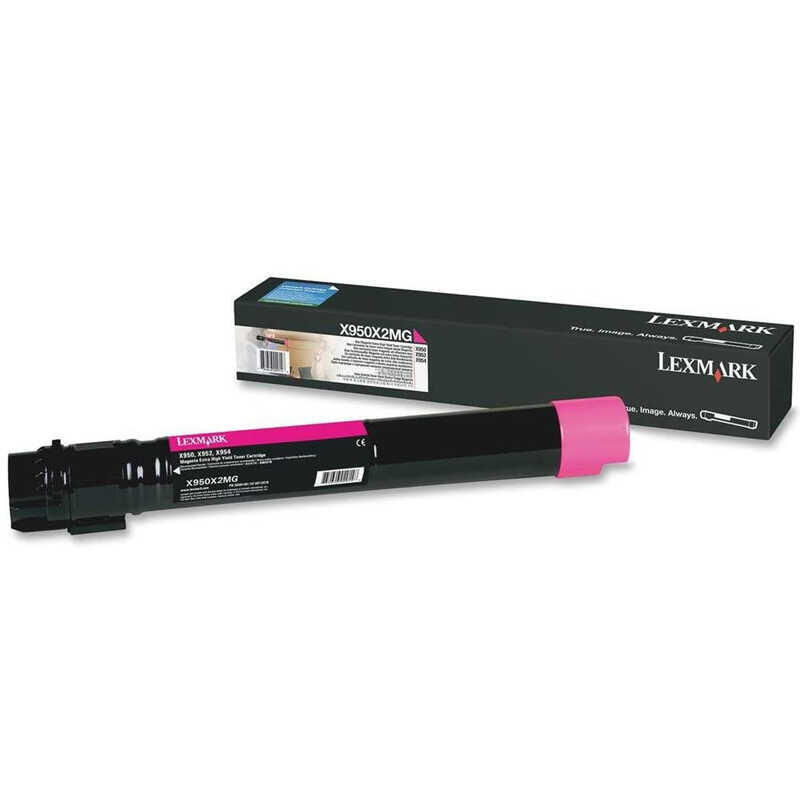 Lexmark X950-X950X2Mg Kırmızı Orijinal Toner