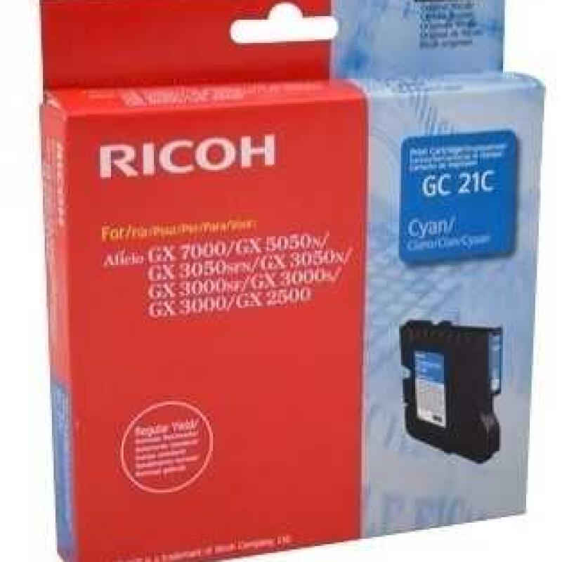 Ricoh Aficio Gc-21C Mavi Orjinal Kartuş