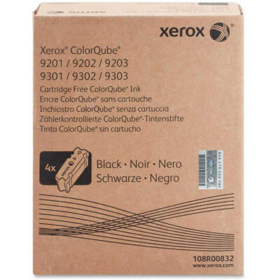 Xerox Colorqube 9201-108R00832 Metered Siyah Orijinal Katı Mürekkep 4Lü